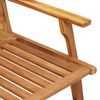 vidaXL Garden Chair 3 pcs Brown Solid Acacia Wood