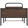 vidaXL Bed Frame without Mattress 90x200 cm Brown Oak Engineered Wood