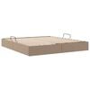 vidaXL Storage Bed with Mattress Cappucino 180 x 200 cm Faux leather