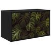 vidaXL Wall-mounted TV Cabinet ELBURG 69 x 33 x 40 cm Black Oak