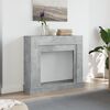 vidaXL Fireplace Surround Concrete Grey 100x30x87.5 cm Engineered Wood