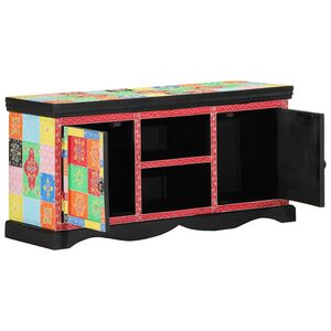 vidaXL TV Cabinet Multicolour 100 x 35 x 50 cm Solid Mango Wood