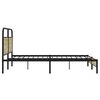 vidaXL Metal Bed Frame without Mattress Sonoma Oak 193x203 cm