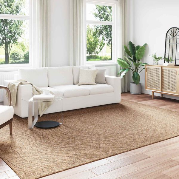 vidaXL Area Rugs Moire Rectangular HUARTE Natural 280 x 200 cm