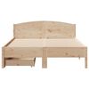 vidaXL Bed Frame without Mattress 120x200 cm Solid Wood Pine