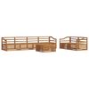 vidaXL Outdoor Sofa Set 7 pcs Natural Solid Acacia Wood