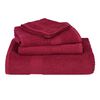 vidaXL Bath Towels "FROGN" 4 pcs Bordeaux 100x150 cm 360 gsm