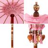 vidaXL Balinese Parasol Pink 95 x 95 x 260 cm Cotton and Wood