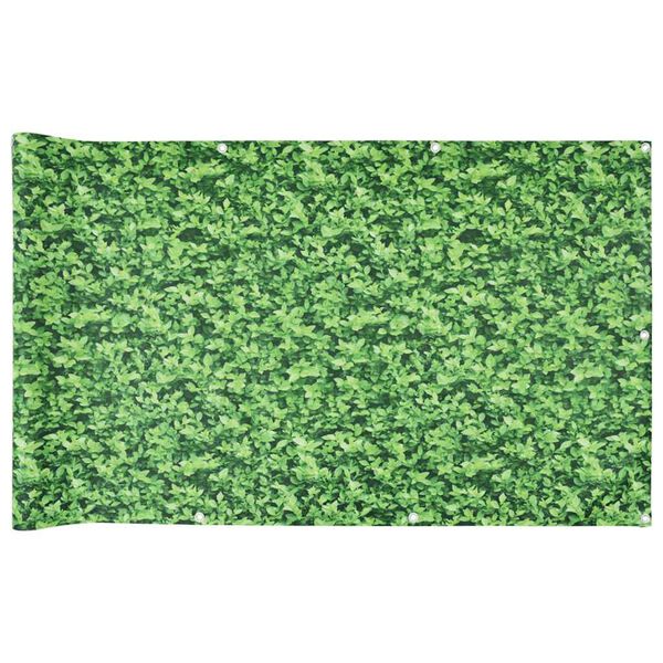 vidaXL Balcony Privacy Screen Plant Look Green 400x120 cm PVC