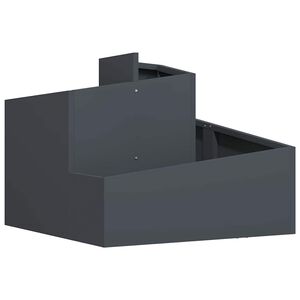 vidaXL Garden Planter Anthracite 60 x 60 x 50 cm Cold-rolled Steel