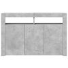 vidaXL Sideboard with LED Lights Concrete Grey 116x30x75 cm