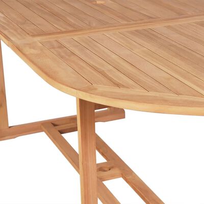 vidaXL Garden Table 180x90x75 cm Solid Teak Wood