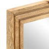 vidaXL Bathroom Mirror 50x70 cm Solid Wood Rough Mango and Glass