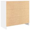 vidaXL Sideboard with Drawer White 80x34x76 cm Engineered Wood