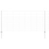 vidaXL Outdoor Wild Fence with Posts 50 x 1 m Galvanised Steel Silver