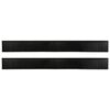 vidaXL Self-adhesive Door Brush Seals 2 pcs Black 100 cm