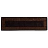 vidaXL Rug Runner MARSA Black 80 x 350 cm Polyester and PVC