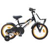 vidaXL Kids Bike 14 Inches for 3-5 Years Old Orange and Black