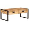 vidaXL Coffee Table 100x54x40 cm Solid Wood Mango and Iron