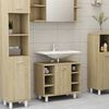 vidaXL Bathroom Cabinet Sonoma Oak 60x32x53.5 cm Engineered Wood