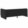 vidaXL Corner Bed Frame with Headboard Black 100 x 200 cm Velvet