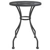 vidaXL Garden Table &Oslash;60x72 cm Expanded Metal Mesh Anthracite