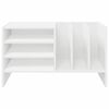 vidaXL Record Cabinet White 78.5 x 35 x 45 cm Engineered Wood