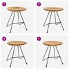 vidaXL Stools 2 pcs Solid Teak Wood