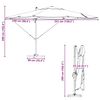 vidaXL Umbrella Terracotta 351 x 250 x 260 cm Polyester and Aluminium