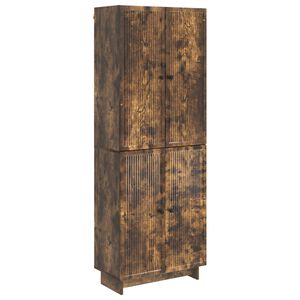 vidaXL Cabinet Set 2 pcs Smoked Oak Engineered Wood