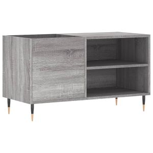 vidaXL Record Cabinet Grey Sonoma 85x38x48 cm Engineered Wood