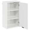 vidaXL Bathroom Cabinet with Door High Gloss White 39 x 23.5 x 65 cm