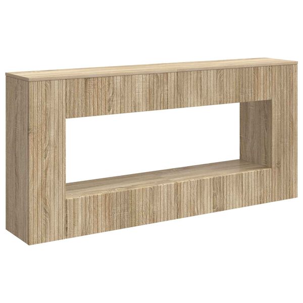 vidaXL Console Table Sonoma Oak 155 x 29 x 74 cm Engineered Wood