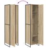 vidaXL Warderobe 2 pcs Sonoma 50 x 50 x 200 cm Engineered Wood