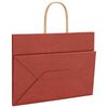 vidaXL Paper Bags 50 pcs with Handles Red 32x17x25 cm