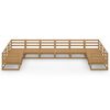 vidaXL 10 Piece Garden Lounge Set Solid Pinewood