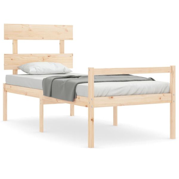 vidaXL Senior Bed without Mattress 90x200 cm Solid Wood