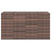vidaXL Garden Cushion Box PE Rattan 194x100x103 cm Brown