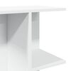 vidaXL Bedside Table White 46.5x29x61 cm Engineered Wood