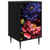 vidaXL Bedside Cabinet KIEL Black Oak 36 x 33 x 61 cm Engineered Wood
