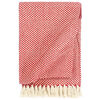 vidaXL Throw Cotton 125x150 cm Red
