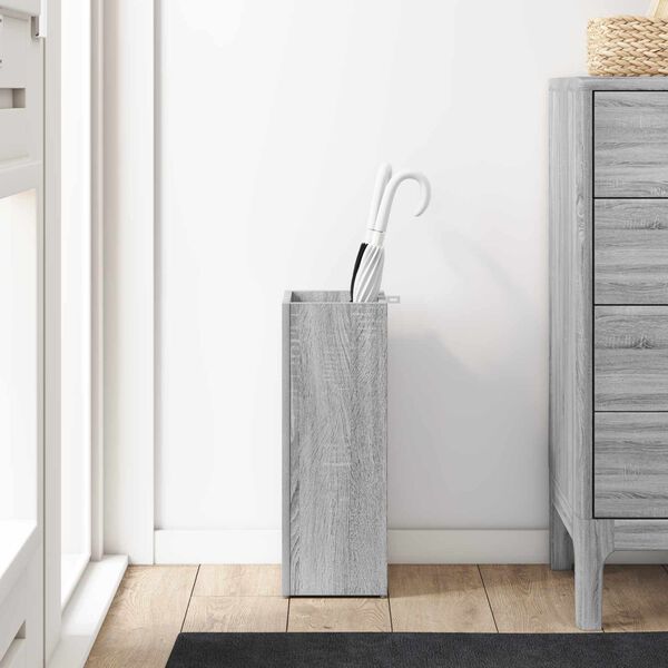 vidaXL Umbrella Stand Grey Sonoma 20 x 20 x 55.5 cm Engineered Wood