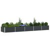 vidaXL Planter Anthracite 480 x 100 x 45 cm Galvanised Steel