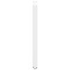 vidaXL Bar Table Legs U-Shaped 2 pcs White 60x(100-101) cm Steel