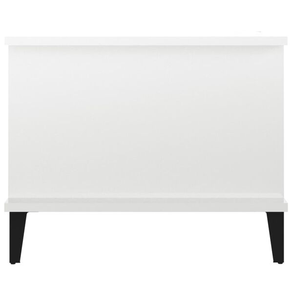 vidaXL Coffee Table High Gloss White 90x50x40 cm Engineered Wood