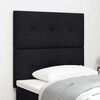 vidaXL LED Headboard with LED Strip Lights Black 100 cm Polyester