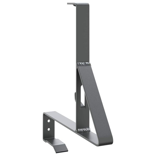 vidaXL Snow Guard Support 6 pcs Anthracite 29.5 x 3 x 34.5 cm Steel