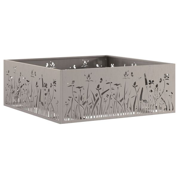 vidaXL Fire Pit Brown 80 x 80 x 30 cm Weathering steel