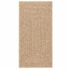 vidaXL Rug ZIZUR Beige 80x250 cm Jute Look Indoor and Outdoor