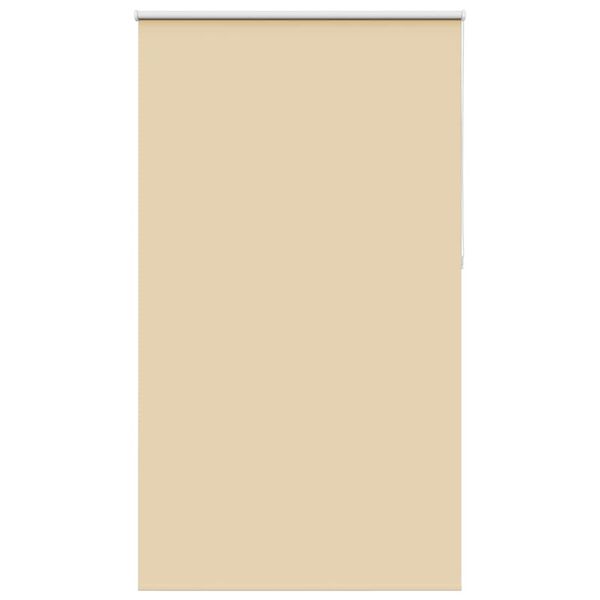 vidaXL Roller Blind Blackout Beige 130x210 cm Fabric Width 126.6 cm Polyester